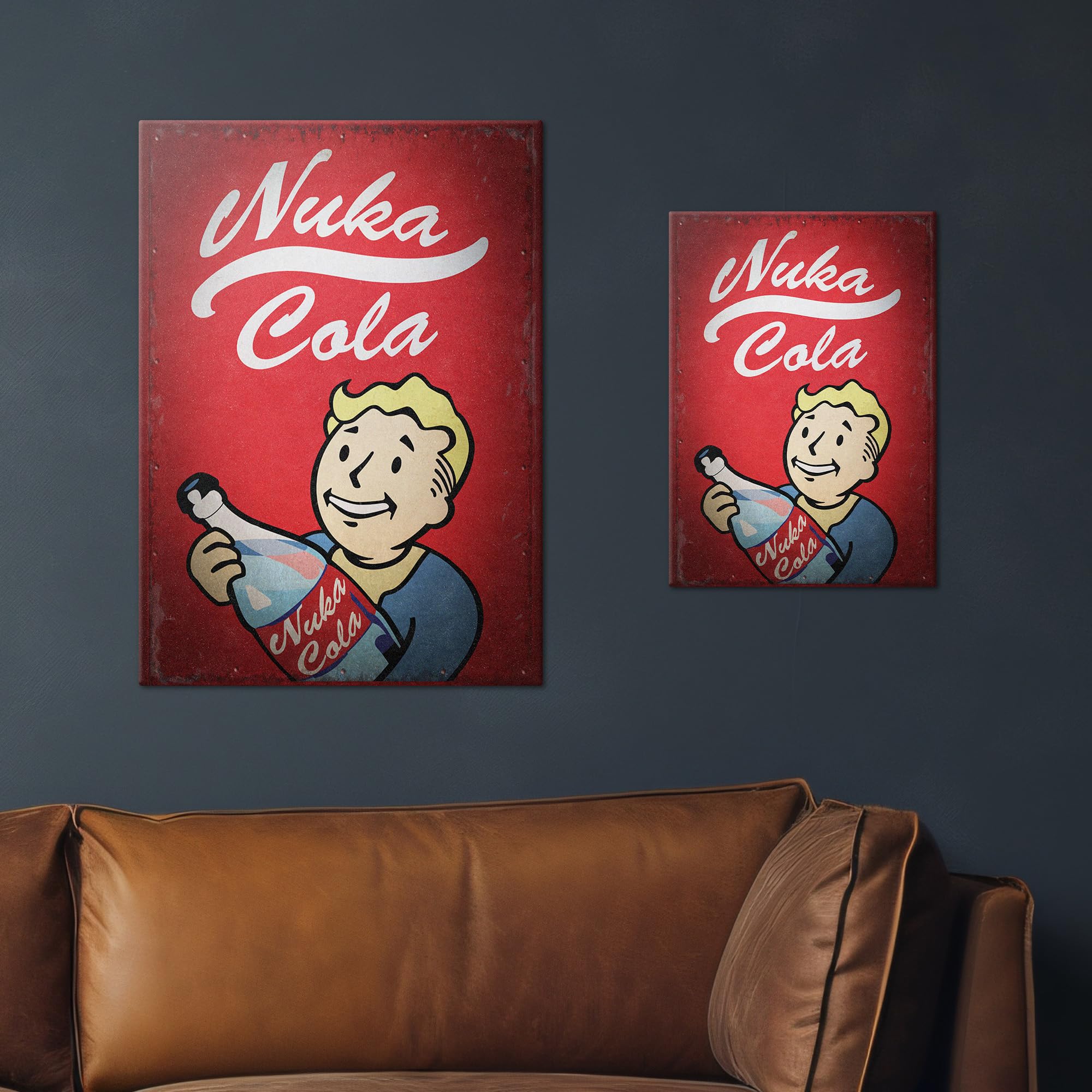 Amazon.co.jp: Displate Metal Poster Fallout - Nuka Cola - 簡単磁気